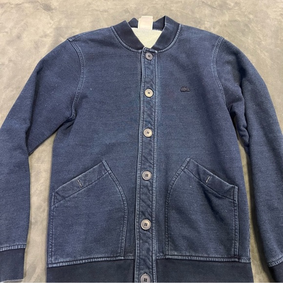 Vintage Lacoste Blue Button Down Jacket - Picture 6 of 8